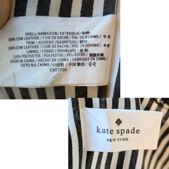 Kate Spade Greta Court Tote Bag + Zip Wallet Set Rose Gold Glitter Pink Leather - Picture 6 of 12